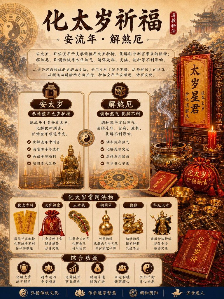 化太岁祈福 · 安流年 · 解煞厄